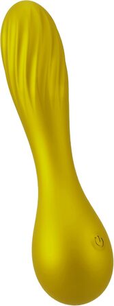 Вібратор Sweet Smile Flexible - 3,3 см (Металевий завиток, Золото)