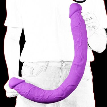 Анальний плагін Youxclian 42 см з реалістичним дизайном, силікон, стимуляція G-точки, великий анальний плагін, подвійна пенетрація, секс-іграшка для жінок, лесбійок