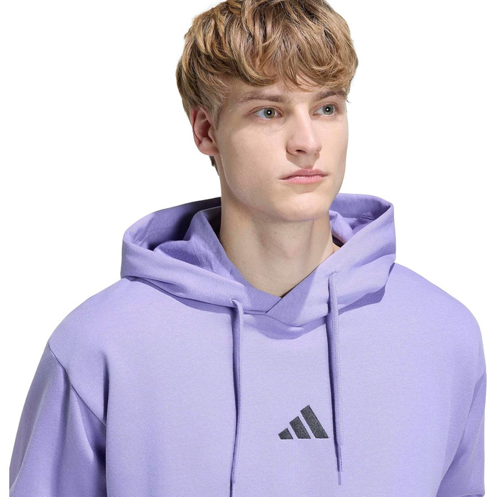 Чоловіча худі adidas Performance Feelcozy з капюшоном, колір Magic Lilac/Black, розмір S