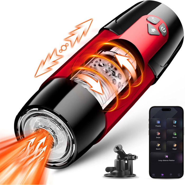 Автоматичний чоловічий мастурбатор ChicLSQ - секс-іграшка для чоловіків, 7 режимів, бездротова, з віконцем та присоскою