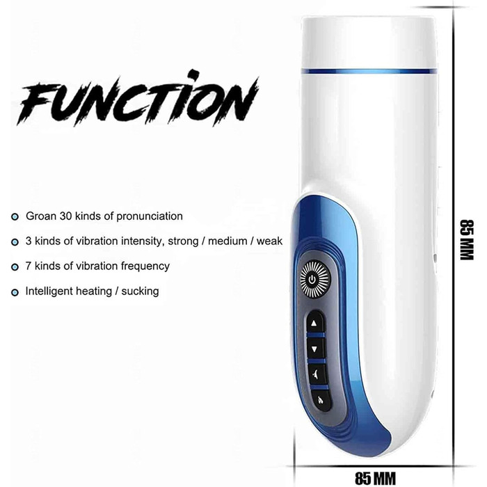 Масажер для чоловіків з нагріванням та 7 режимами вібрації, 3D силіконова вагіна, автоматичний масажер для чоловіків