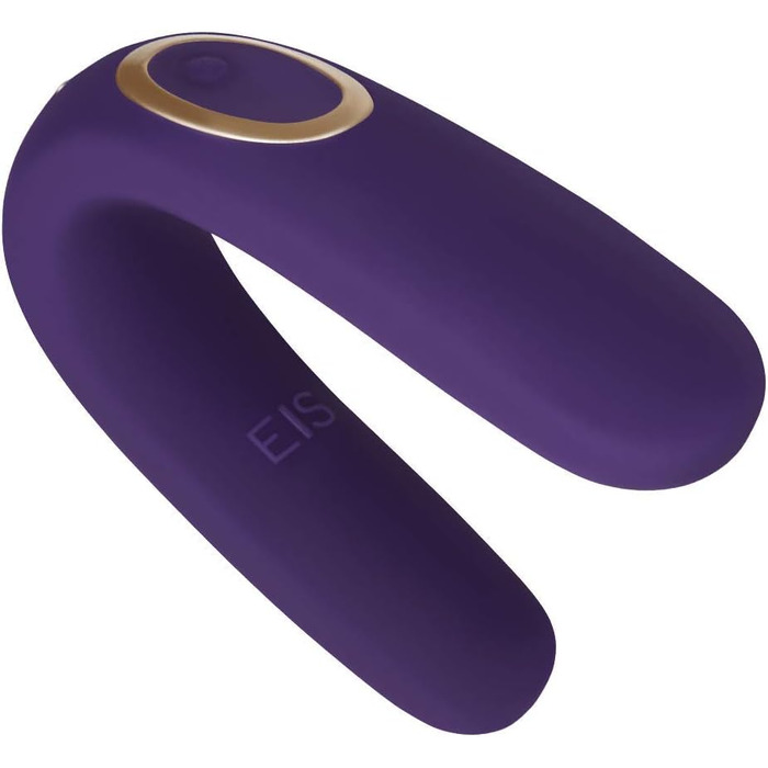 Вібратор для пар EIS 'Classic 2' з 10 програмами вібрації | Інтимні іграшки для пар | Стимуляція клітора для неї та стимулятор пеніса для нього | 2 мотори для потужної вібрації | Колір: фіолетовий