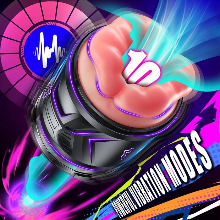 Електричний вібратор для чоловіків: мастурбатор з 10 режимами, сексуальна іграшка для соло, мастурбатор для чоловіків