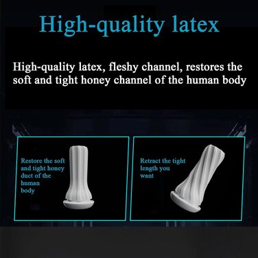 Електричний мастурбатор для чоловіків з 10 режимами, телескопічною функцією та ротацією. Іграшка для дорослих, мастурбатор, пеніс-мастурбатор