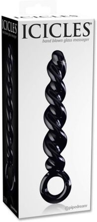 Масажер для тіла PIPEDREAM Icicles No. 29, скляний, блакитний, 1 шт.