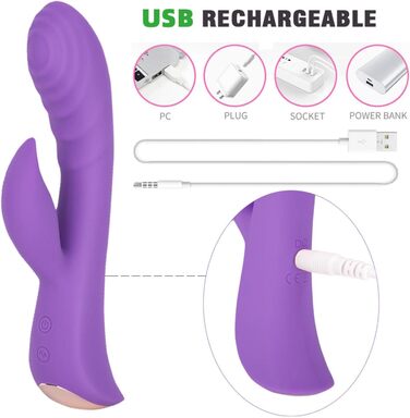 Вібратор G-Punkt Класичний, анальні вібратори з 10 режимами, інтимні іграшки для жінок, фіолетовий колір