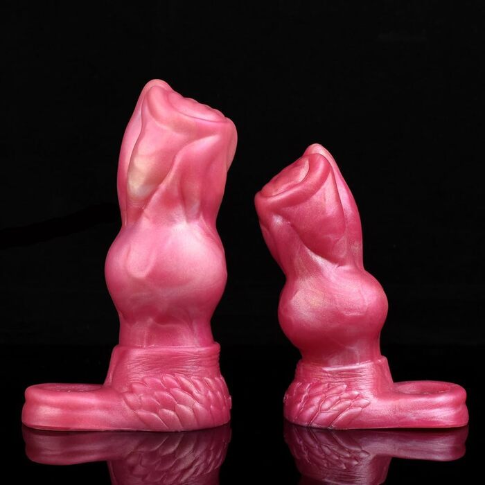 Jixaxe Пеніс-чохол, мастурбатор з кільцем для яєчок, збільшувач пеніса, секс-іграшка для чоловіків, анальний секс (червоний, S)