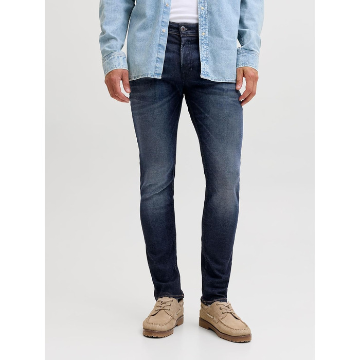Чоловічі джинси Jack & Jones Tim Original AGI 005 Slim/Straight Fit, синій денім