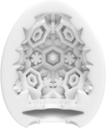 Яєчний масажер Tenga Egg Snow Crystal, білий, універсальний розмір