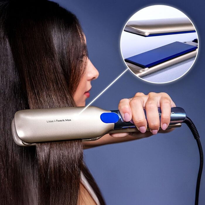 Випрямляч для волосся Cecotec Lisse i-Twerk Max: інфрачервона технологія, керамічне турмалінове покриття, вібрувальні пластини, 160-230°C
