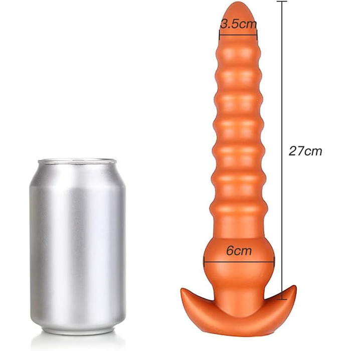 Анальний плаг Roluck з рідкого силікону з вузькою основою – іграшка для дорослих