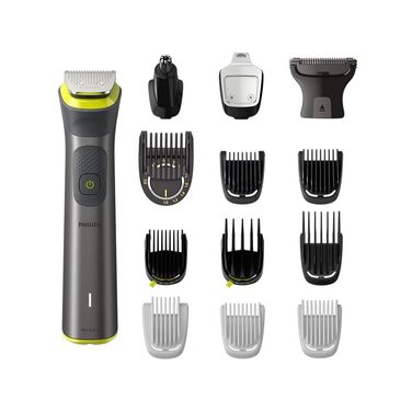 Тример Philips Multigroom 7000 MG7962/30 19-в-1 для чоловіків: універсальний набір для обличчя, волосся та тіла, самозаточувані леза, 26 налаштувань довжини (0,5-20 мм)
