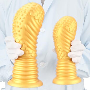 Анальний дилататор Jixaxe Golden Silicone XXL з присоскою – для чоловіків та жінок