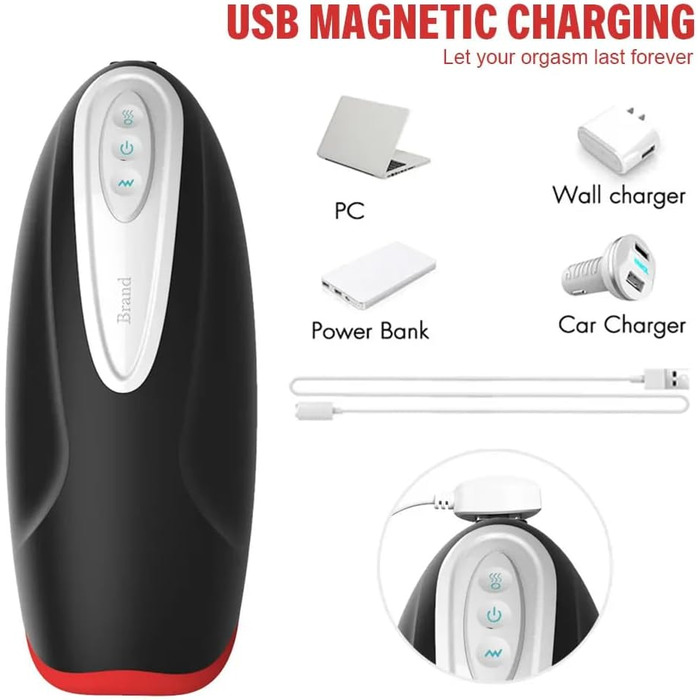 Вібратор для чоловіків Guspiun з нагріванням та 10 режимами - для соло задоволення