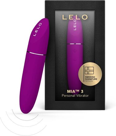 Вібратор LELO MIA 3 для жінок, міні-вібратор у стилі помади, 8 режимів, Deep Rose