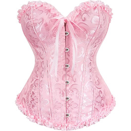 Корегуючий корсет з мереживом, кольоровий, великі розміри (6XL), для формування фігури