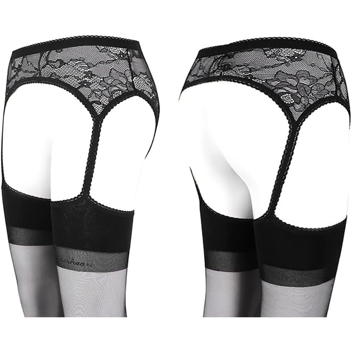 TONZN Шкарпетки жіночі, мереживні, 2 пари (червоні та чорні, універсальний розмір)