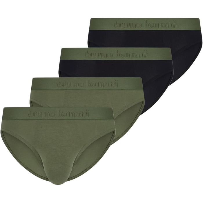 Труси боксер Bruno Banani 4er Pack Flowing (XL, Чорний/Зелений) - чоловічі, бавовна