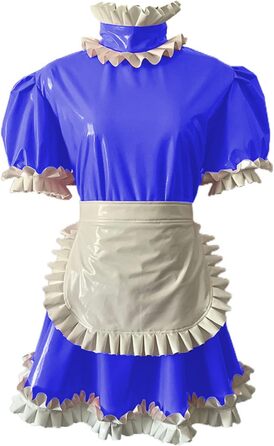 Міні-сукня в стилі готичної лоліти з ПВХ, з шортами та поясом, чорна, 3XL