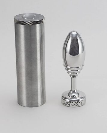 Металевий анальний стимулятор Doxy Metall з насадкою Magic Wand - преміум якість, рифлений