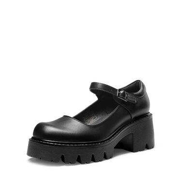 Жіночі туфлі Mary Janes DREAM PAIRS на масивній платформі, чорні, екошкіра (PU), розмір 39