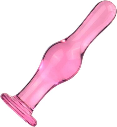 Скляний анальний плагін Hrekssi Glas - великий кристал з різьбленням, 13.8 см, набір 3 шт. для масажу простати та стимуляції, анальні іграшки для жінок та чоловіків