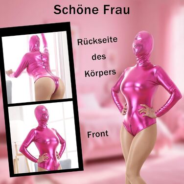 Жіночий шкіряний боді для БДСМ: боді-мішок, шкіряне плаття, шкіряна спідниця, костюм для рольових ігор (червоний або рожевий)