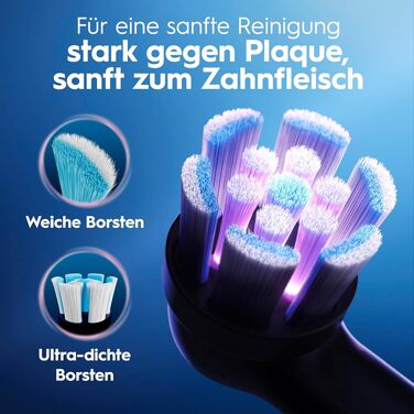 Електрична зубна щітка Oral-B iO Series 2, чорна (Night Black), 3 режими чищення, набір з 2 щіток та дорожнім футляром