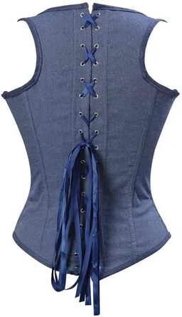 Корсет топ бюст'є жіночий оверсайз, атлас, квіткове мереживо, шнуровка, великі розміри, білий 2550 (M, 2808blau)