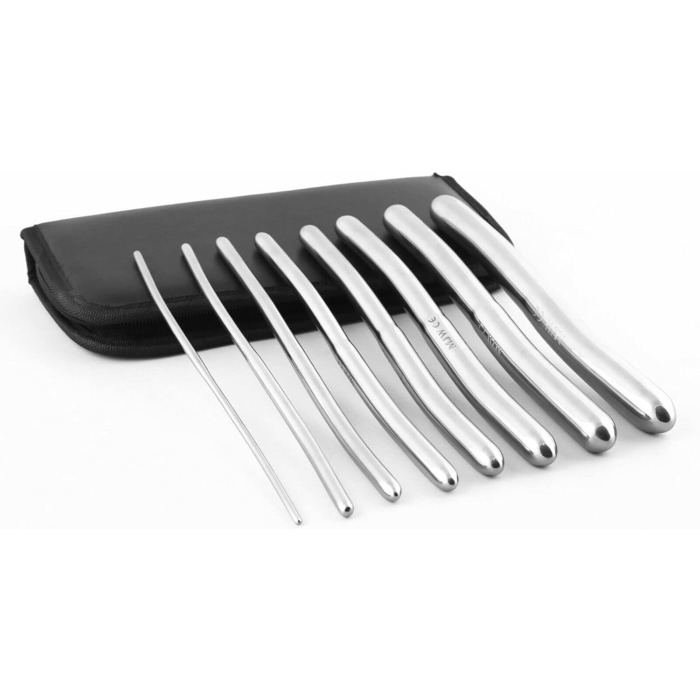 Набір дилататорів уретри: 8 дилататорів Hegar з подвійними кінцями (3-18 мм) + чохол для зберігання