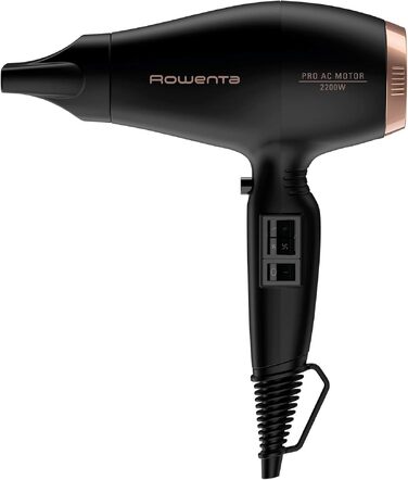 Професійний фен для волосся Rowenta Compact Pro CV6930, 2200 Вт, AC-двигун, 4 температурних режими, з концентратором та дифузором