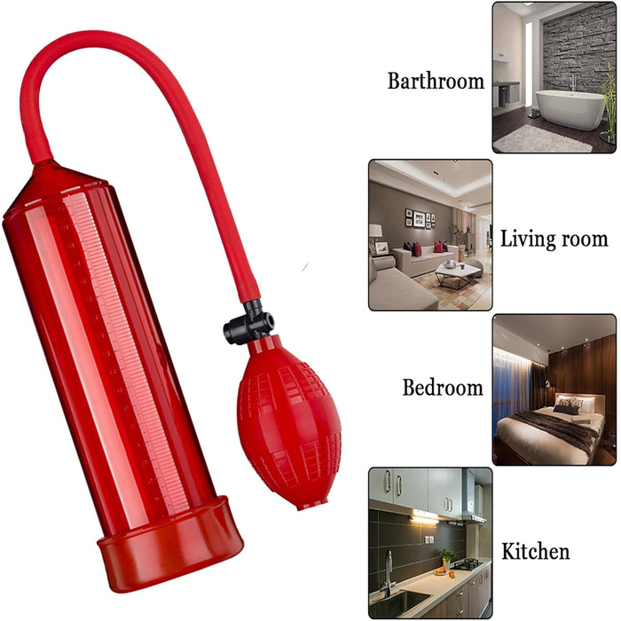 Ручний пеніс-насос TRQOYTU з мірною шкалою та помпою. Тренажер для стимуляції та збільшення пеніса. Іграшка для дорослих.