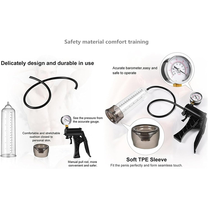 Вакуумна помпа для збільшення пеніса: тренінг, підтримка ерекції, покращення ефективності. Інтимні іграшки для чоловіків