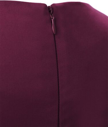 Сукня Dressystar вінтажна 50-х років з короткими рукавами в горошок, Burgundy XL