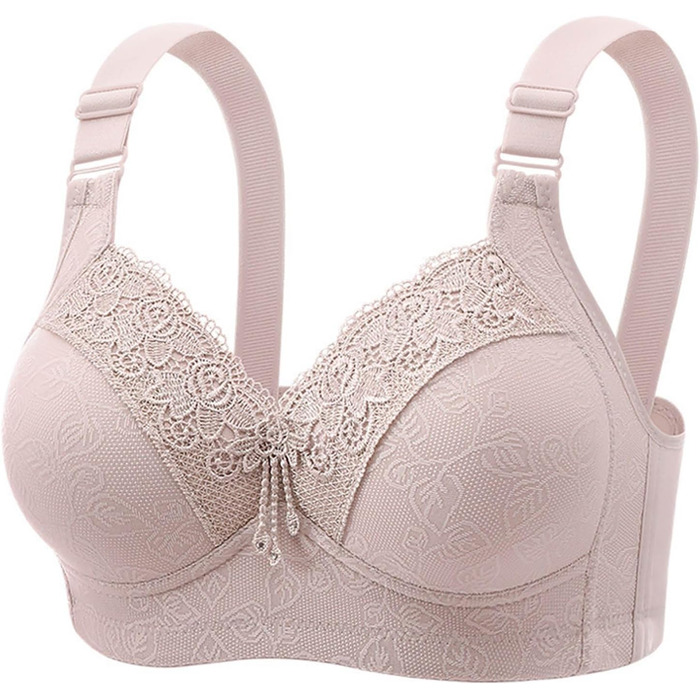 3 шт. бюстгальтер для жінок без кісточок Push Up, великий розмір, класичний комплект, м'який та зручний, для великих грудей, підходить для спорту та повсякденного носіння (зелений+сірий+рожевий), 100B