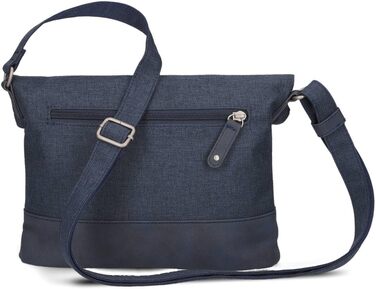 Жіноча сумка-месенджер Zwei Olli OT6 Rolltop, водовідштовхуюча крос-боді сумка через плече, 2.4 л, двоколірна (Navy)