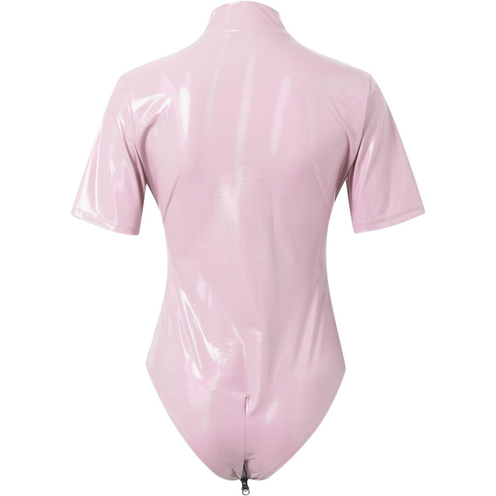 Блискучі шкарпетки-шкарпетки з відкритим кроком, глянцеві, для зайчика, з рельєфною застібкою, білі (світло-ліловий, XL)