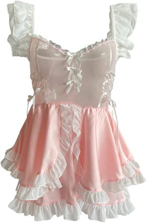 Костюм для косплею SNOMYRS: Французька служниця, сексуальний набір нижньої білизни, костюм для Хелловіну, babydoll