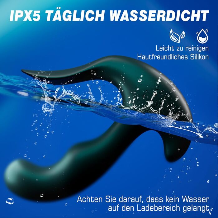 Вібратор для простати - анальний вібратор з 5 імпульсів та 10 вібрацій для чоловіків та жінок. Іграшки для анального сексу, парні іграшки.