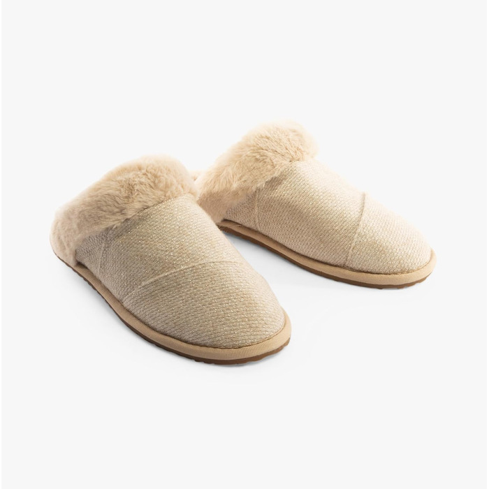 Жіночі домашні капці TOMS Valerie, в'язані з блискітками, колір вівсяний (розмір 42 EU)