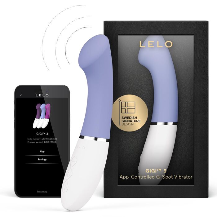LELO Gigi 3 – Вібратор для жінок з управлінням через додаток, стимуляція точки G, 8 режимів, блакитний