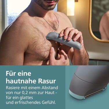 Тример для тіла та інтимних зон Philips Bodygroom Series 3000 BG3480/15, водонепроникний, з системою захисту шкіри, 80 хв роботи