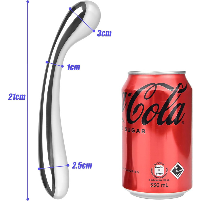 Анальний стимулятор Roluck з нержавіючої сталі - подвійний анальний плагін для чоловіків та жінок