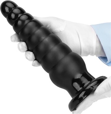 Анальний плаг TangQian XXL для стимуляції та розширення анусу - стимулятор для чоловіків та жінок, чорний