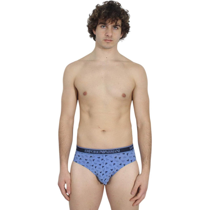 Труси чоловічі Emporio Armani (3 шт.) (L, Морський/Блакитний/Індиго)