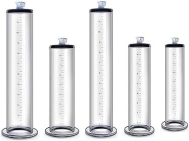 Насадка для помпи для статевих органів NAIXBTY: прозора трубка зі шкалою для збільшення статевого члена, покращення ерекції та лікування імпотенції. Підходить для чоловіків. Розмір: 22,9 × 7,6 см