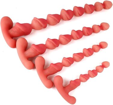 Анальний дildo з силікону NAIXBTY з набором кульок для ануса (5/6/7/8) - для чоловіків та жінок