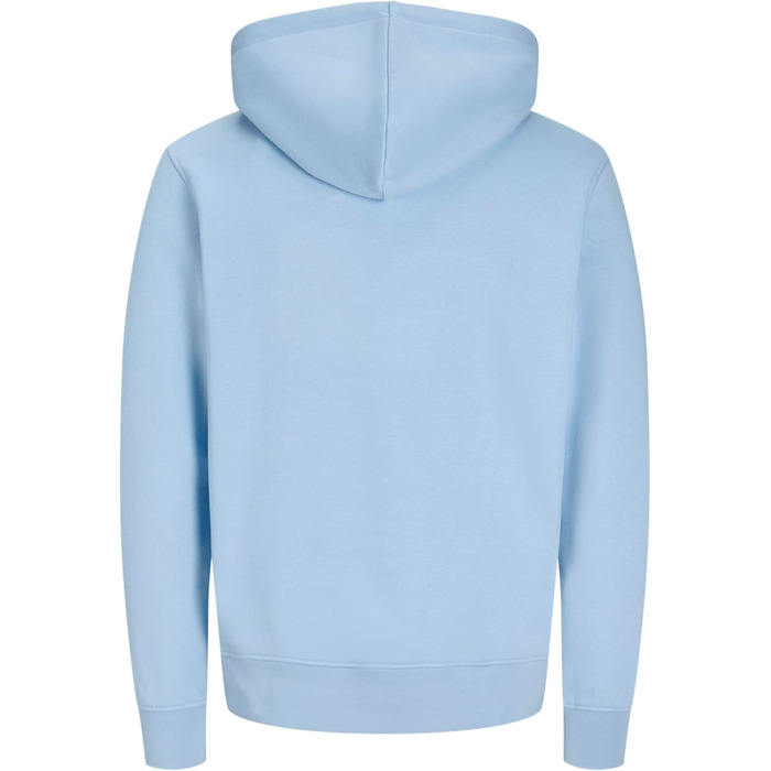 Чоловічий худі Jack & Jones з принтом, органічна бавовна, Normal Fit, колір Chambray Blue