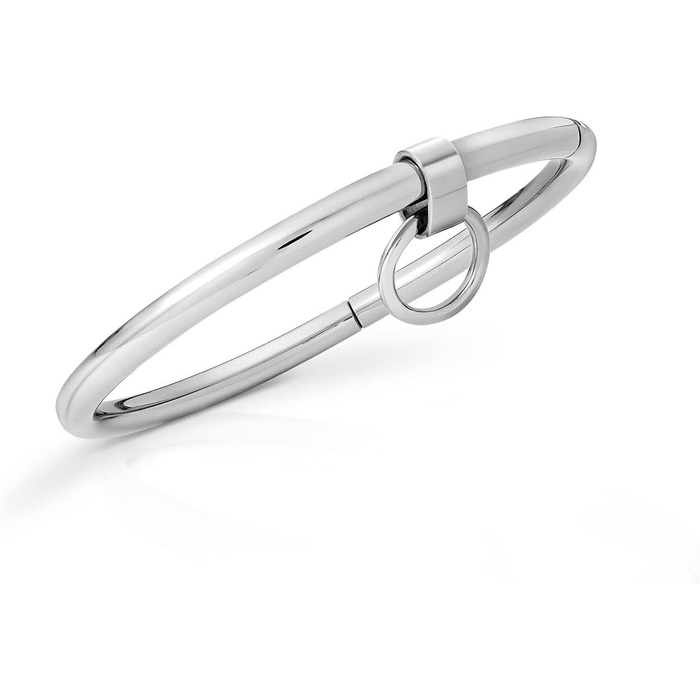 Металевий намисто-ланцюжок з кільцем HB02, вибір розміру, внутрішній діаметр 110 мм