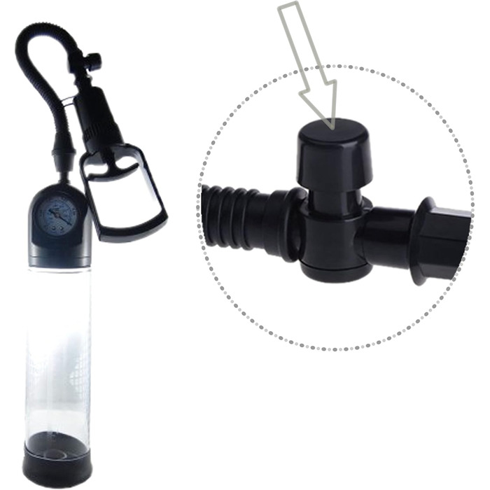 Насос для збільшення статевого члена Pumpmeister ToyAmour T0228 MadMax з манометром